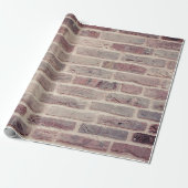 Bricks wandstenen constructie cadeaupapier (Uitgerold)