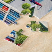 Bricktopia: futuristisch stadsbeeld legpuzzel (Zijkant)