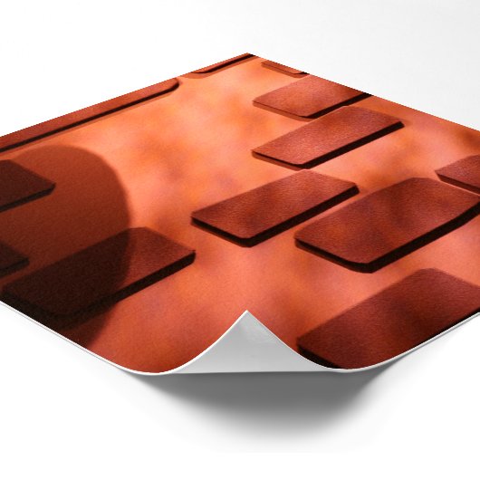 BrickWall Fotoachtergrond Poster (Hoek)