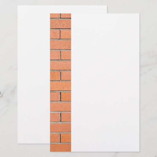 Brickwandpatroon Briefpapier (Voorkant / Achterkant)