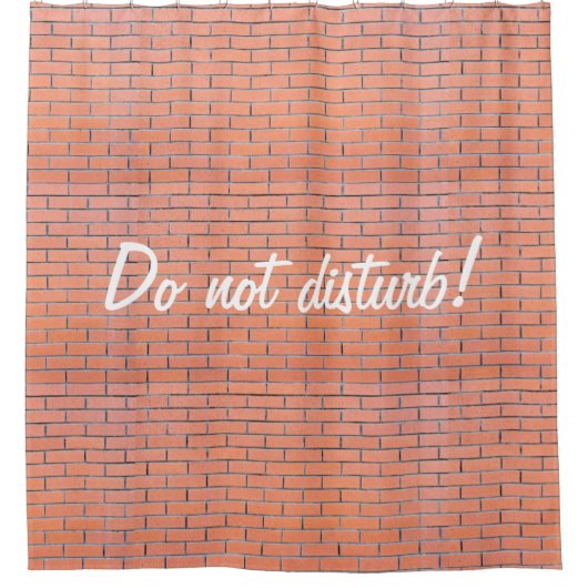Brickwandpatroon Douchegordijn (Voorkant)