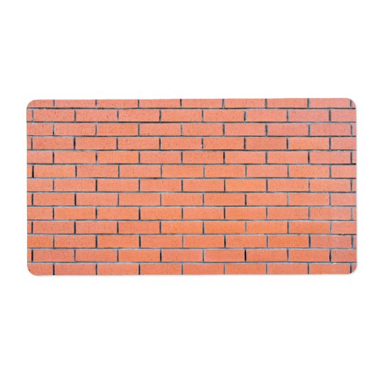 Brickwandpatroon Etiket (Voorkant)