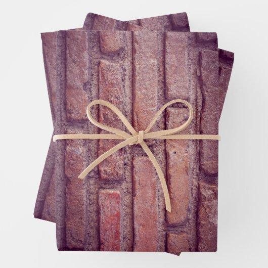 Brickwandpatroon Inpakpapier Vel (In situ)