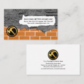 Brickwerk Bouwen van metselwerk Visitekaartje (Voorkant / Achterkant)