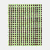 Brickwork Burrow: A Wombat's Green Canvas, Fleece Deken (Voorkant)