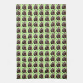Brickwork Burrow: A Wombat's Green Canvas, Theedoek (Verticaal)