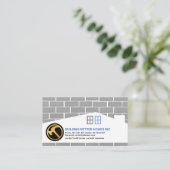 Brickwork Masonry Home Building Contractant Visitekaartje (Staand voorkant)