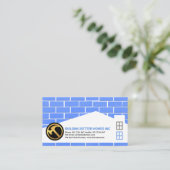 Brickwork Masonry Home Building Handyman Service Visitekaartje (Staand voorkant)