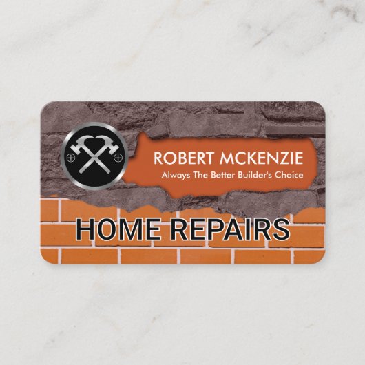 Brickwork Masonry Home Handyman Repairs Visitekaartje (Voorkant)