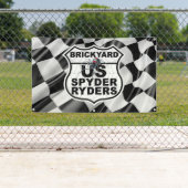 Brickyard Chapter - Banner Finish Vlag Logo (Insitu)