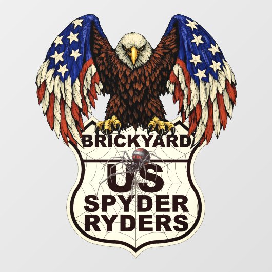 Brickyard Chapter - Decal Adelaarslogo (Vel)