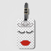 Bridal Baby shower Tiara Party Bagagelabel (Voorkant (verticaal))