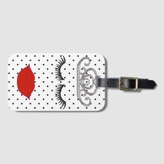 Bridal Baby shower Tiara Party Bagagelabel (Voorkant (horizontaal))