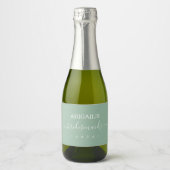 Bridal Bachelorette Bridal Party Sage Green Sparkling Wijnetiket (Voorkant)