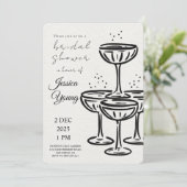 Bridal Bash & Cocktail Call bruids Kaart (Staand voorkant)