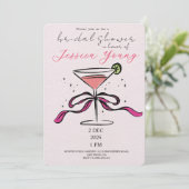 Bridal Bash & Cocktail Call bruids Kaart (Staand voorkant)