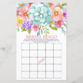 Bridal Bingo Colorful Floral Bridal Game (Voorkant)