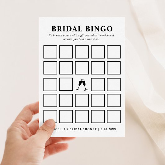 Bridal Bingo Kaart