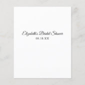 Bridal Bingo | Minimale Vrijgezellenfeest (Achterkant)