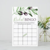 Bridal Bingo Olive Branch Vrijgezellenfeest (Staand voorkant)