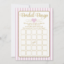 Bridal Bingo Pink Gold Vrijgezellenfeest Kaarten