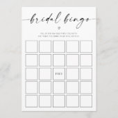 Bridal Bingo Vrijgezellenfeest Programmakaart (Voorkant)