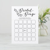 Bridal Bingo Vrijgezellenfeest Programmakaart (Staand voorkant)