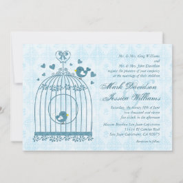 Bridal Bird Cage Wedding Kaart