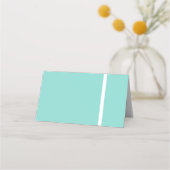 Bridal Blauwgroen Blauwe Tea Party Plaatskaartje (Achterkant)