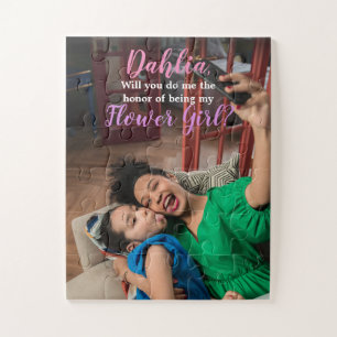 Bridal Bloemenmeisje Voorstel Foto Puzzle Legpuzzel