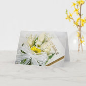 Bridal Bouquet over Bijbel Kaart (Gele Bloem)