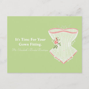 Bridal Boutique Gown Fitting Appointinder Briefkaart