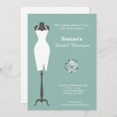 Bridal Boutique - Kies uw achtergrondkleur Kaart (Voorkant / Achterkant)