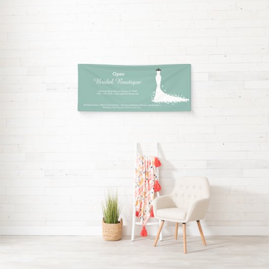 Bridal Boutique - Kies uw achtergrondkleur Spandoek (Insitu)