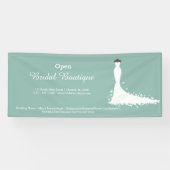 Bridal Boutique - Kies uw achtergrondkleur Spandoek (Horizontaal)