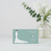 Bridal Boutique - Kies uw achtergrondkleur Visitekaartje (Staand voorkant)