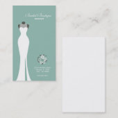 Bridal Boutique - Kies uw achtergrondkleur Visitekaartje (Voorkant / Achterkant)