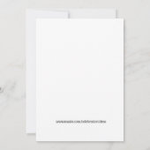 Bridal boutique open house kiest achtergrondkleur kaart (Achterkant)