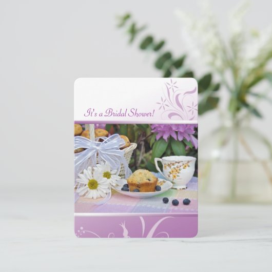 Bridal Breakfast Brunch Kaart (Staand voorkant)