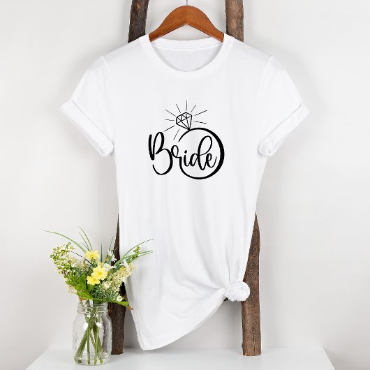 Bridal Bridal Bride Diamond Engaged T-shirt