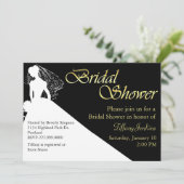 Bridal Bridal - tentoonstelling Bride Silhouette Kaart (Staand voorkant)