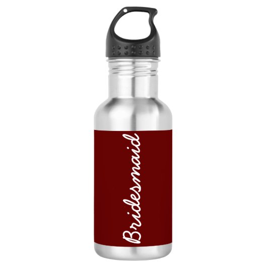 Bridal Bridesmaid Gift Favor Waterfles (Voorkant)