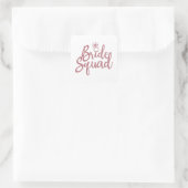 Bridal bruiloft Bachelorette Vierkante Sticker (Tas)