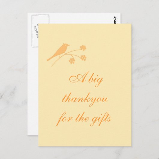 Bridal/bruiloft Bedankt, aanpasbaar. Briefkaart (Voorkant / Achterkant)