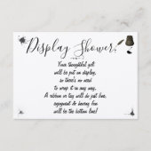 Bridal bruiloft Shower Pen & Inkwell Enclo weergev Informatiekaartje (Voorkant)