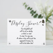 Bridal bruiloft Shower Pen & Inkwell Enclo weergev Informatiekaartje (Staand voorkant)