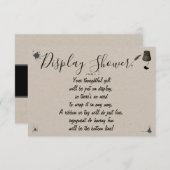 Bridal-bruiloft - Shower Pen & Inkwell weergeven Informatiekaartje (Voorkant / Achterkant)