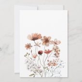 Bridal Brunch Autumn Vrijgezellenfeest Boho Wildfl Kaart (Achterkant)