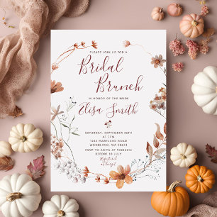 Bridal Brunch Autumn Vrijgezellenfeest Boho Wildfl Kaart
