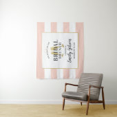 Bridal Brunch Blush Pink Champagne Toast Welkom Wandkleed (In situ)